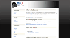 Desktop Screenshot of mpj-express.org